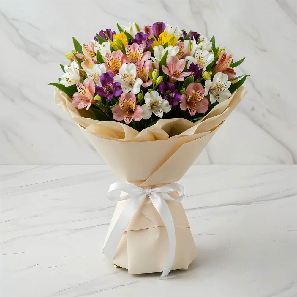 Букет цветов из: Альстромерии в Виля