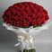 Букет 101 Красная роза Блэк Мэджик в Виля