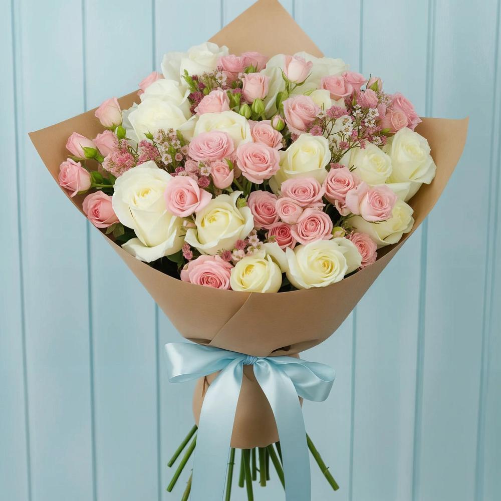 Букет цветов из: Розы в Виля