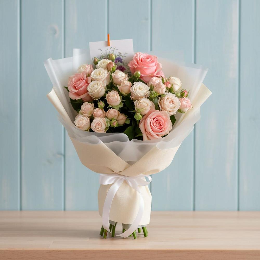 Букет цветов из: Розы в Виля