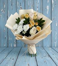 Букет цветов из:  Розы и Хризантемы в Виля