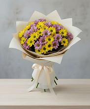 Букет цветов из:  Хризантемы #REPLACE_PRED# Виля
